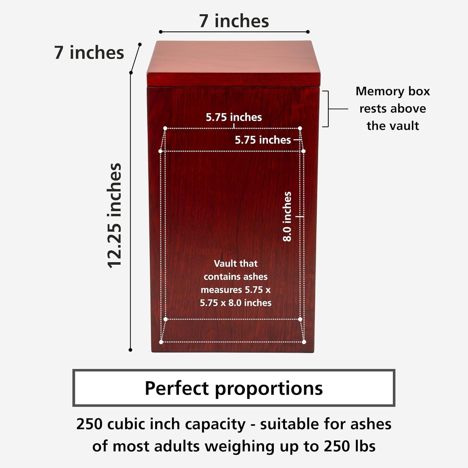Ellway Essentials Solid Cherry Urn