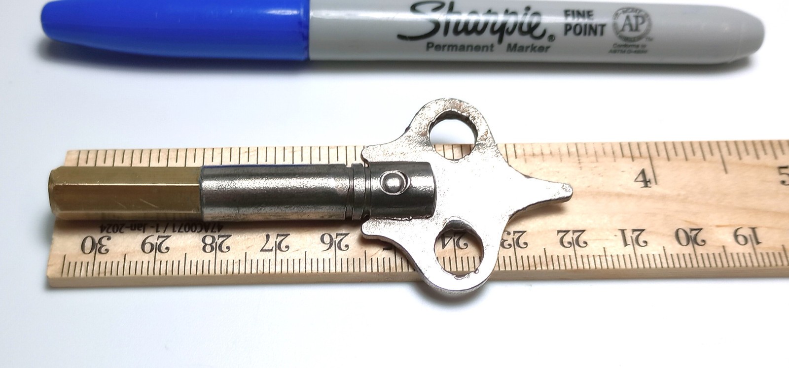 Steel and Brass Pocket / Keychain Casket Key