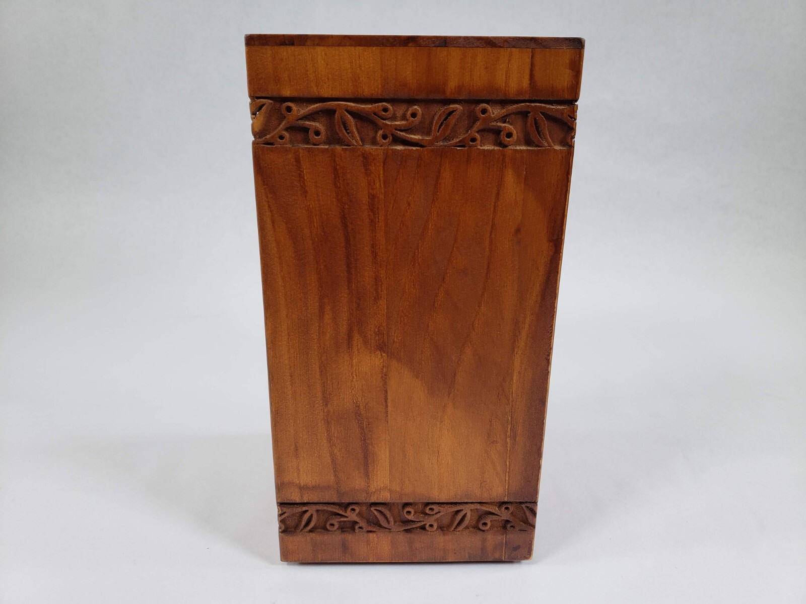 Handcrafted Wooden Cremation Urn for Human Ashes Hummingbird Decorative Urn