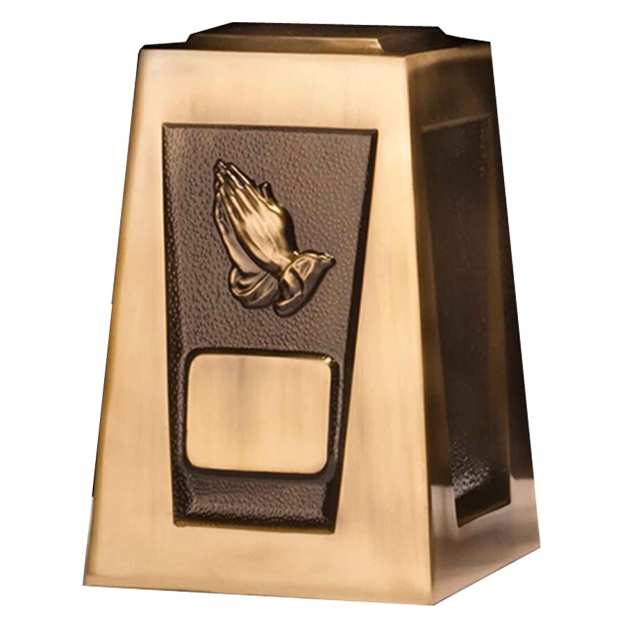 Large/Adult 205 Cubic Inch Olympus Praying Hands Funeral Cremation Urn for Ashes