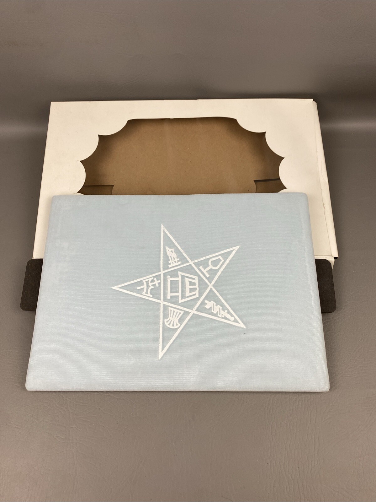 Casket Lid Insert Panel Eastern Star Funeral 10.5×16″