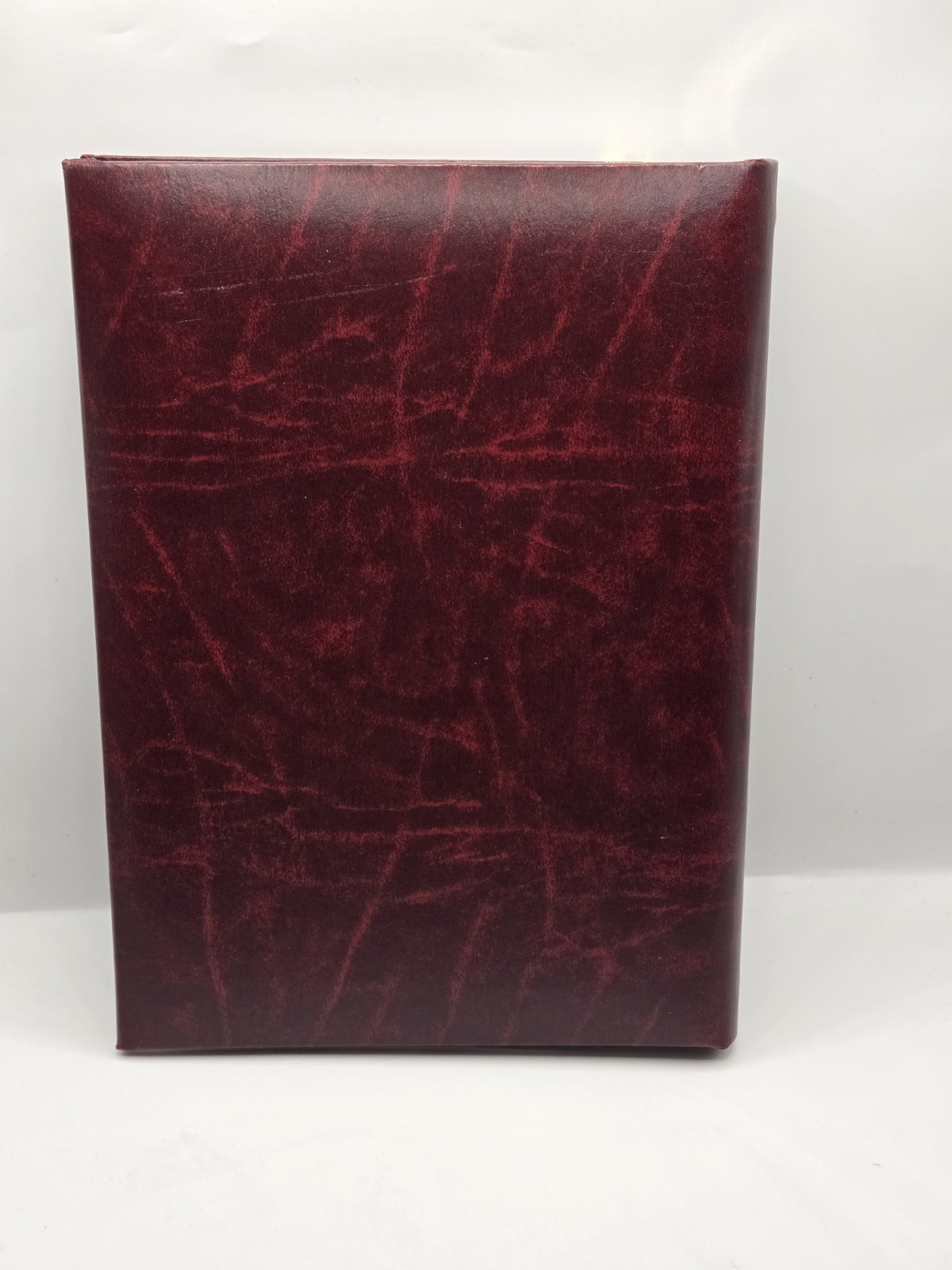 Memorial Guest Register Book Burgundy Leatherette Gold Foil In Loving Remembranc