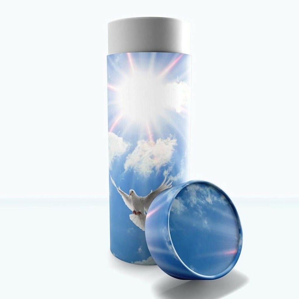 HOLY DOVES Cremation Urn Biodegradable Scattering Tubes, LARGE