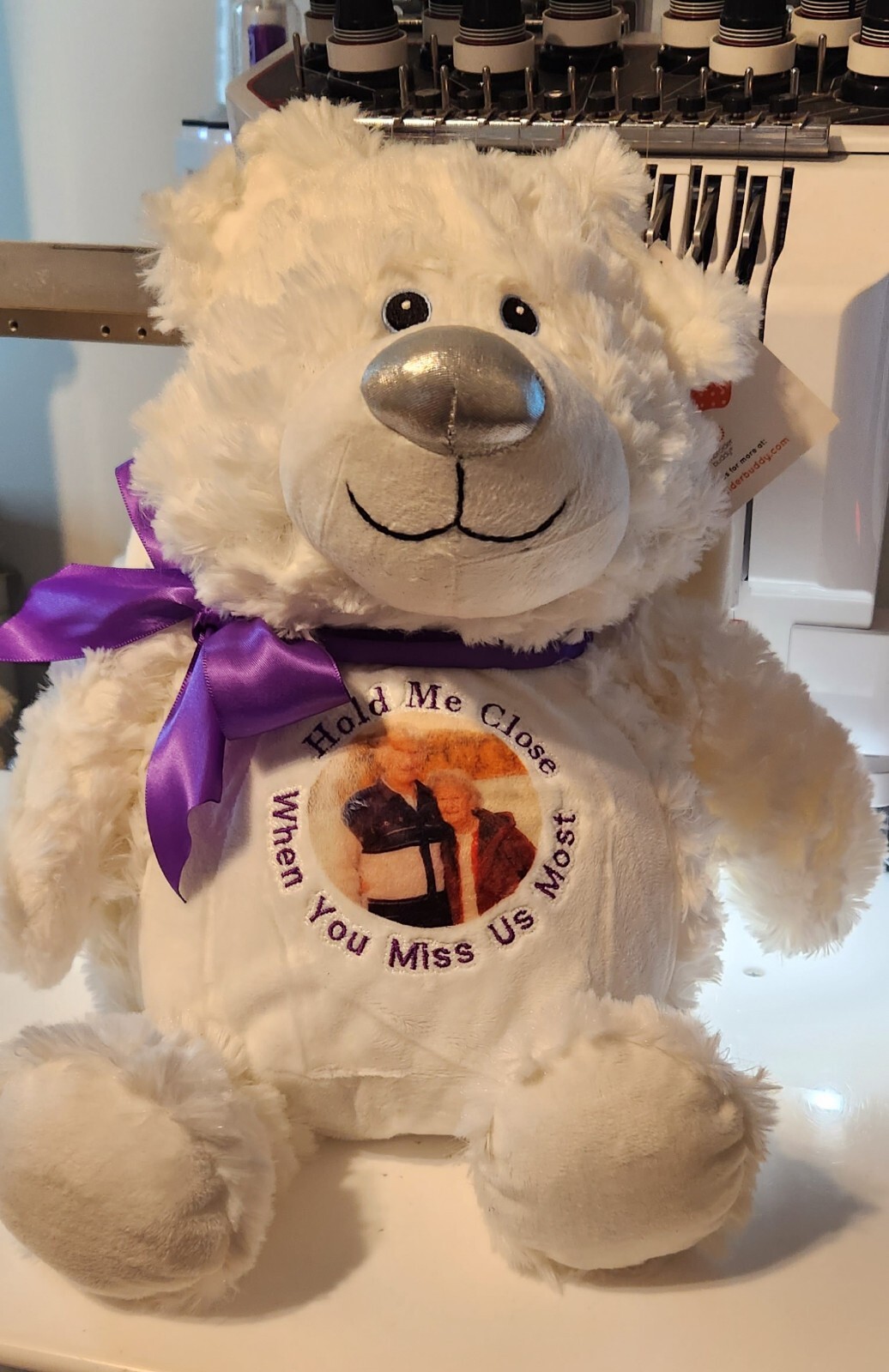 Memorial Angel Bear is fully washable. You can put ashes in them