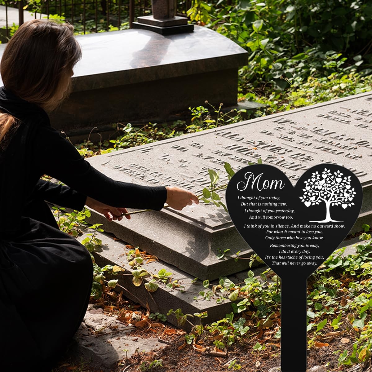 Cemetery Grave Decorations Mom Grave Marker Personalized Mom Grave Stone