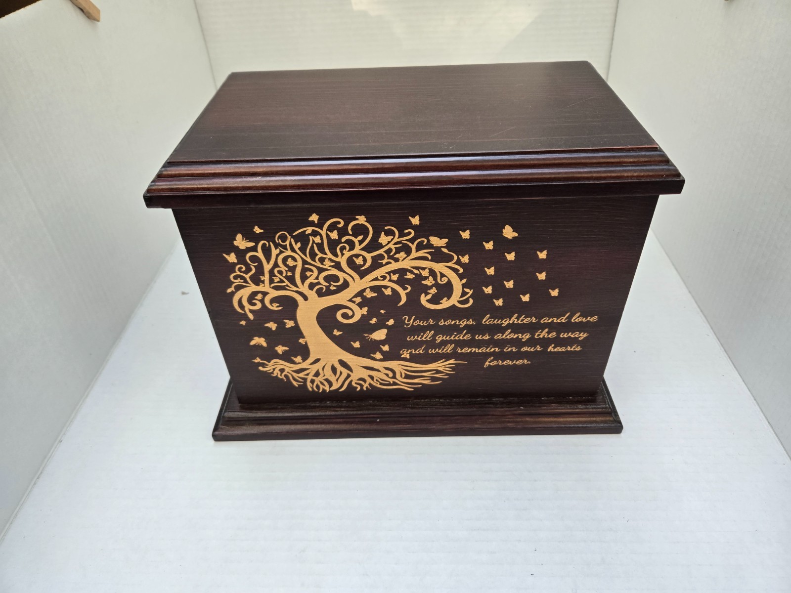 Cremation Memorial Urns for Human Ashes Adult Male Female Wooden Urns Box Casket