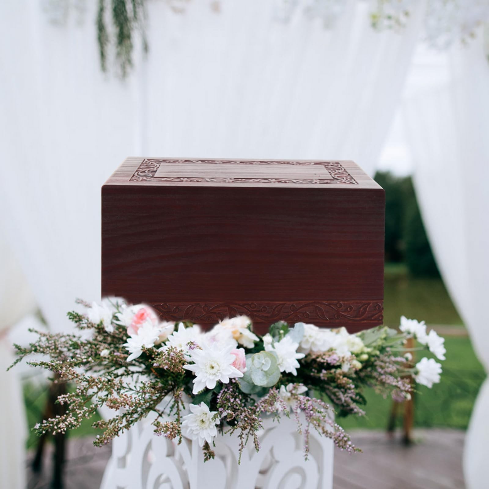 Wooden Urns for Human Ashes Adult Male Female, Up to 250 Cubic inchesï¼ŒWood Cr