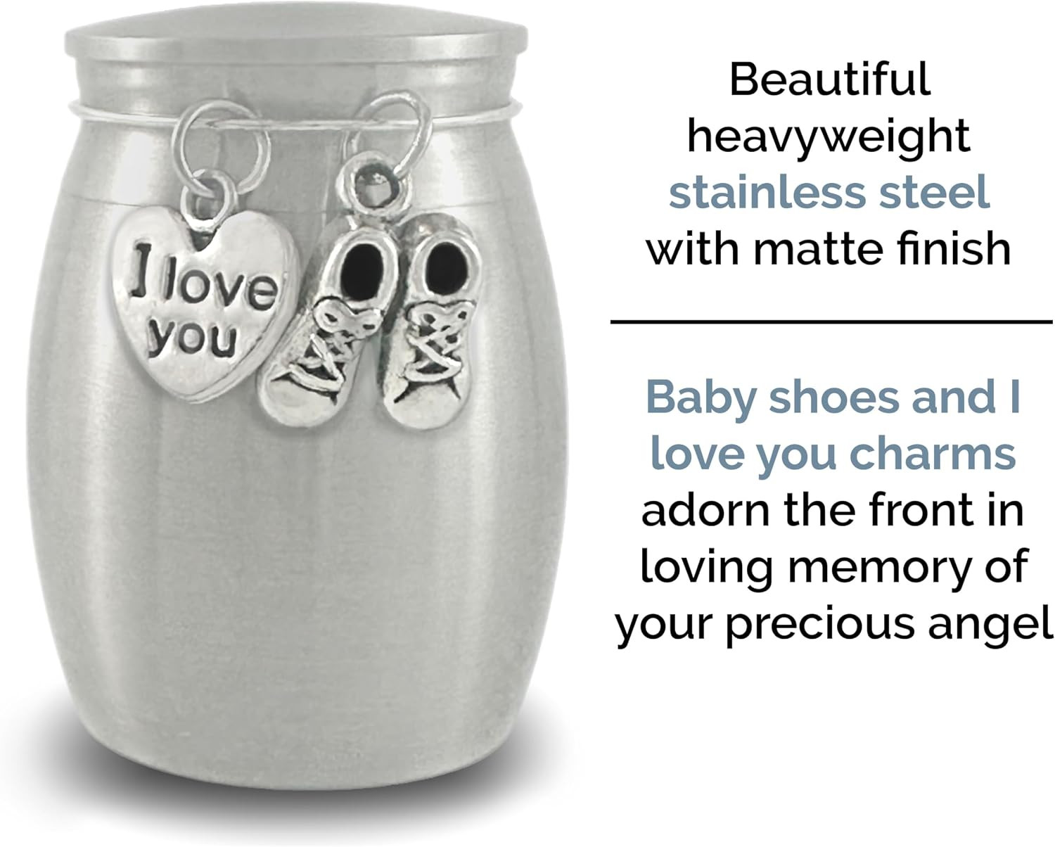 Mini Urn for Baby Ashes Keepsake Small Urn for Miscarriage Baby Memorial Gift fo