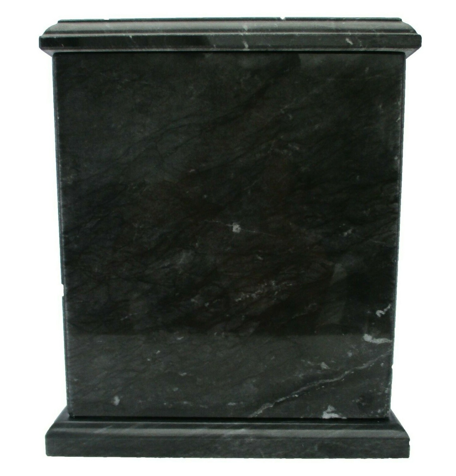 Large/Adult 230 Cubic Inches Black Evermore Natural Marble Urn for Ashes
