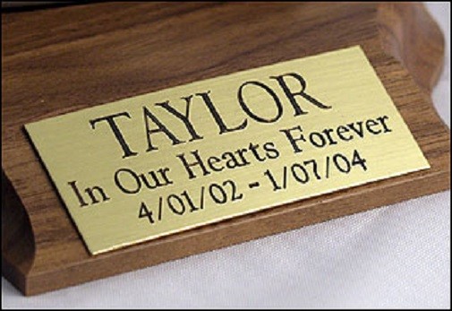 Indoor Brass Nameplate w/Square Corners – Engraving Included