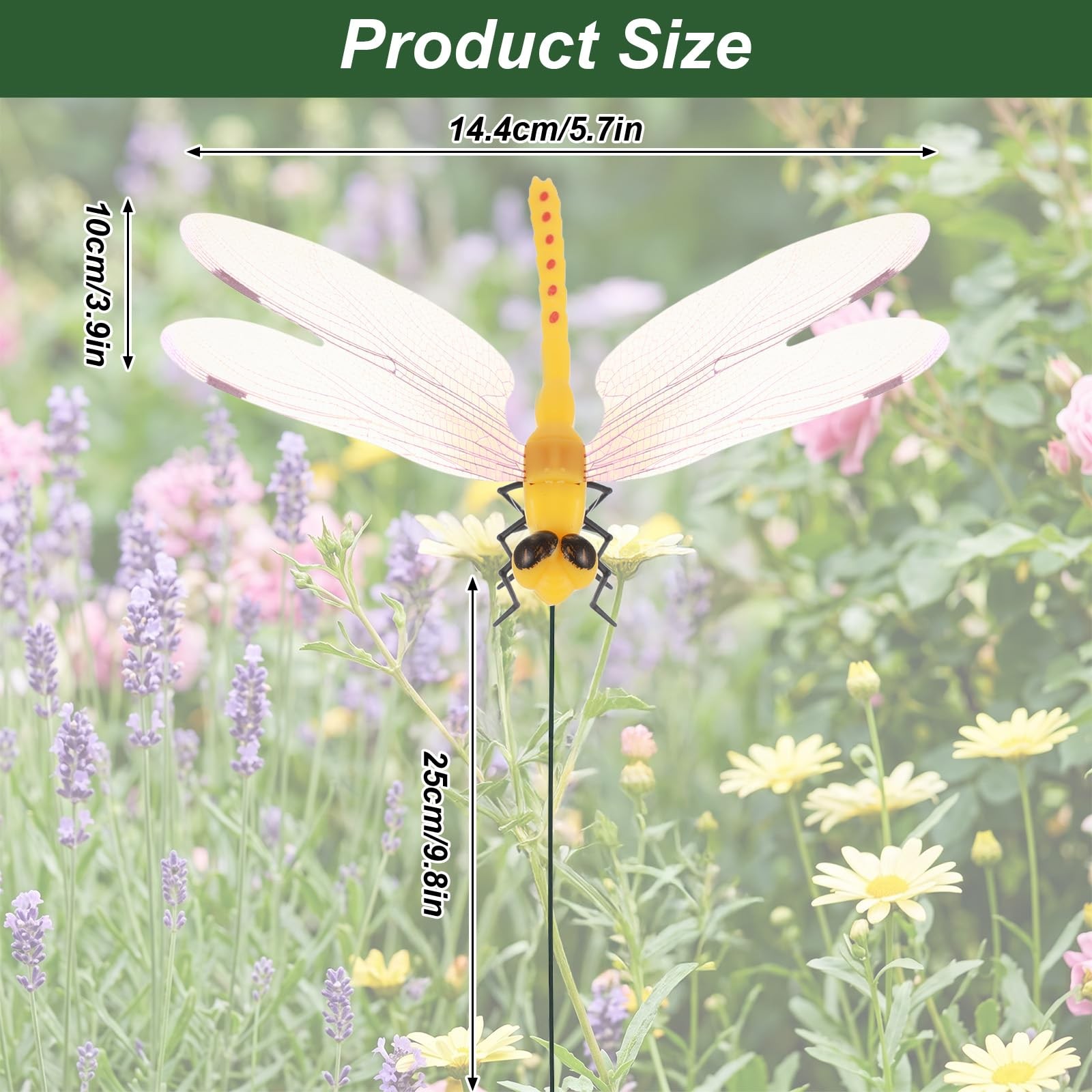 4PCS Dragonfly Clips to Keep Bugs Away, Plastic 3D Realistic Dragonfly Clip B…