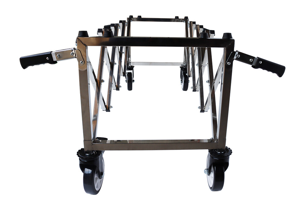 TECHTONGDA Funeral Church Stretcher Truck Sturdy Casket Stand Cart with 4 Handle