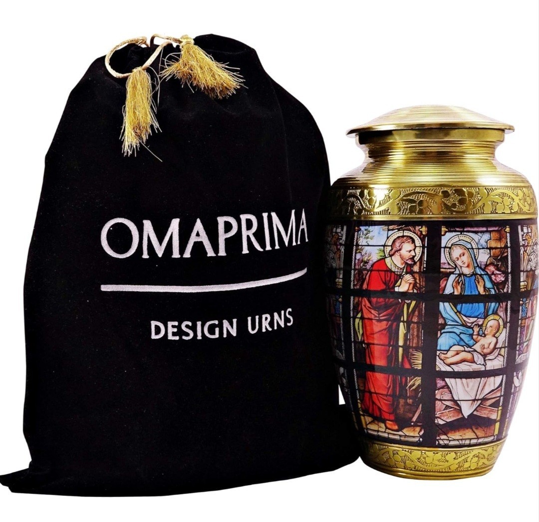 Urn for Human Ashes Adult Memorial Funeral Cremation Large Burial-Church Window