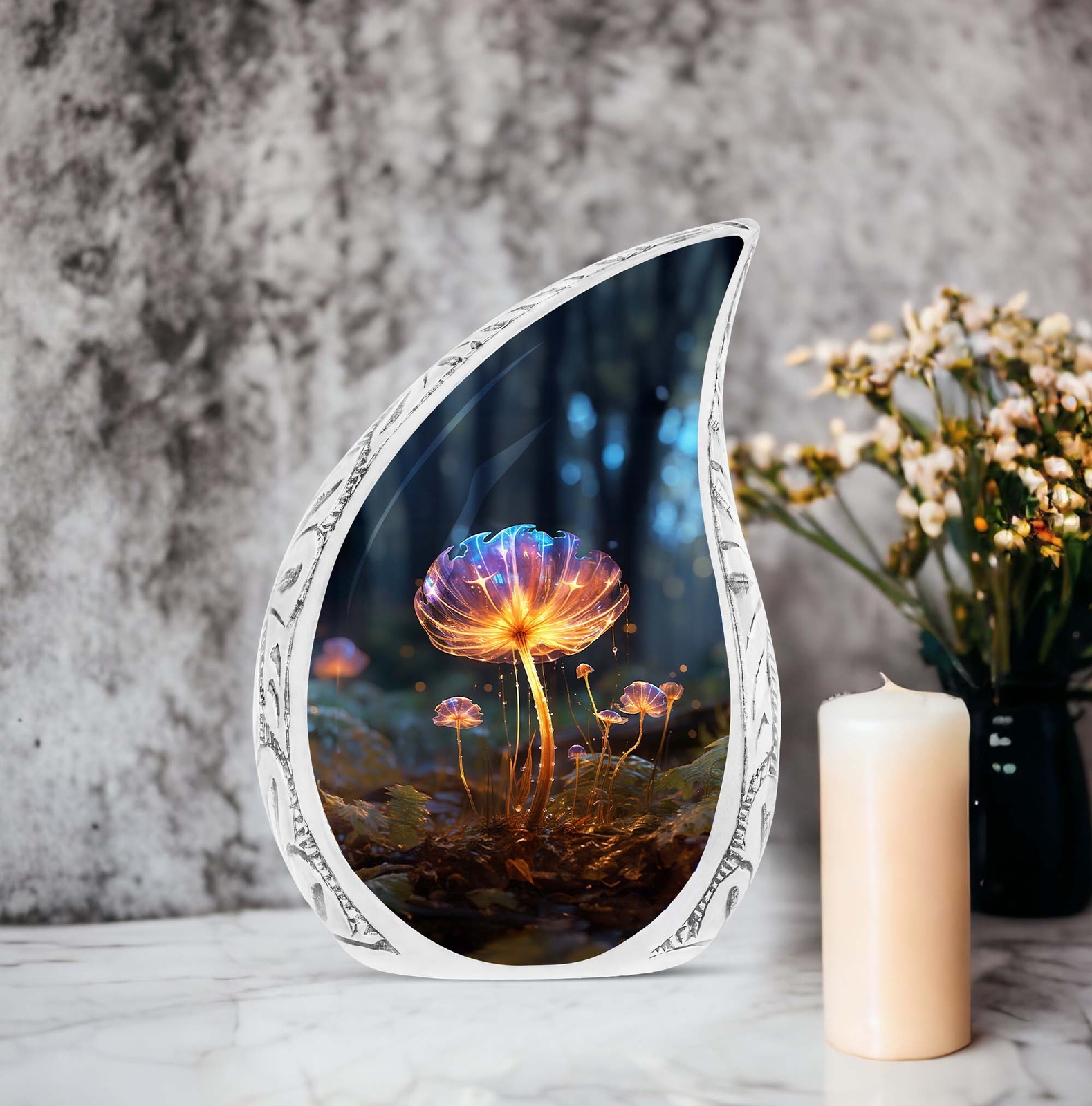 Experience Soothing Ambiance with our Glowing Mushroom Water Drops