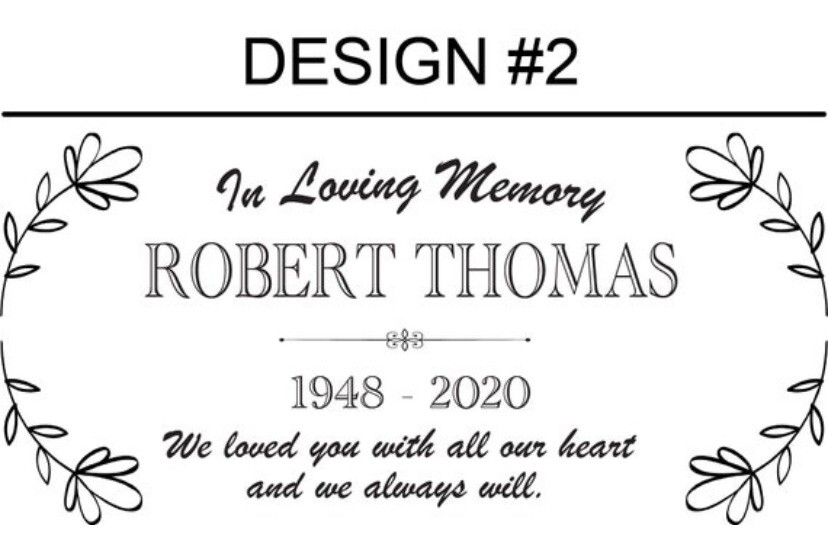 Memorial Stone for Mom Dad, Personalized In Loving Memory Stone