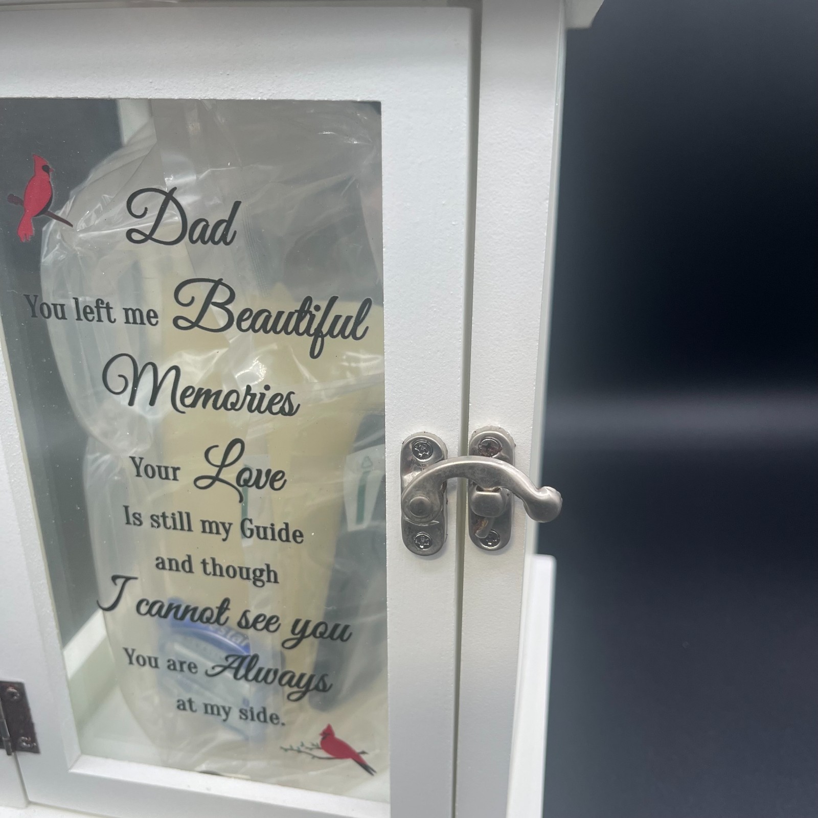 Memorial Lantern With LED Candle, Sympathy Gift Loss of Father/Dad, Bereavement