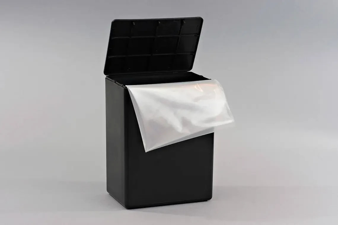 Temporary Travel Cremation Urn/Box black plastic Human Ashes 8x6x4 TSA Approved