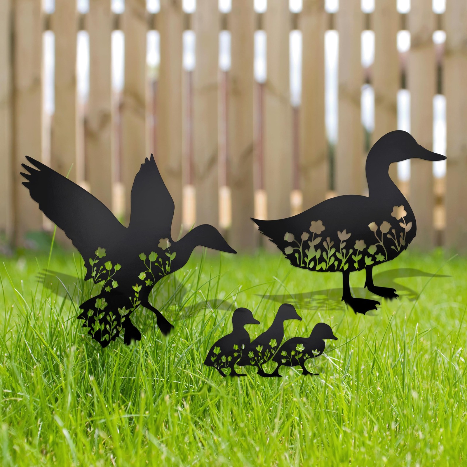 Duck Garden Statue Decor Mallard Duck Statue Decorative Garden Stakes for Yar…