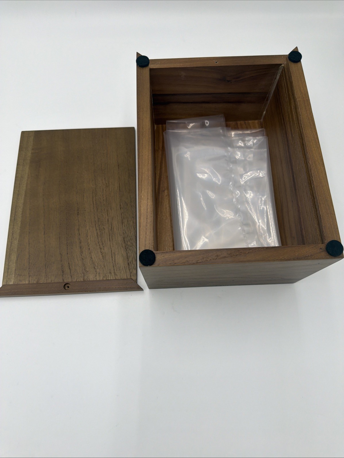 Rustic Barn Wood Cremation Urn Adult Human Ashes Solid Wood Burial Memorial Box