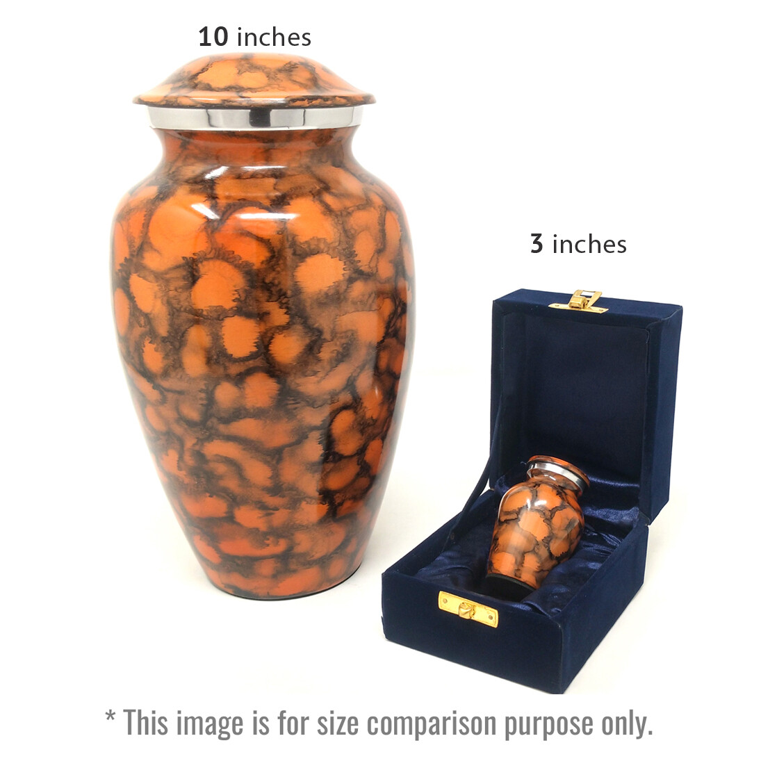 Beautiful Aluminum Brown Flamingo Adult Memorial Urn For Human Cremation Ashes