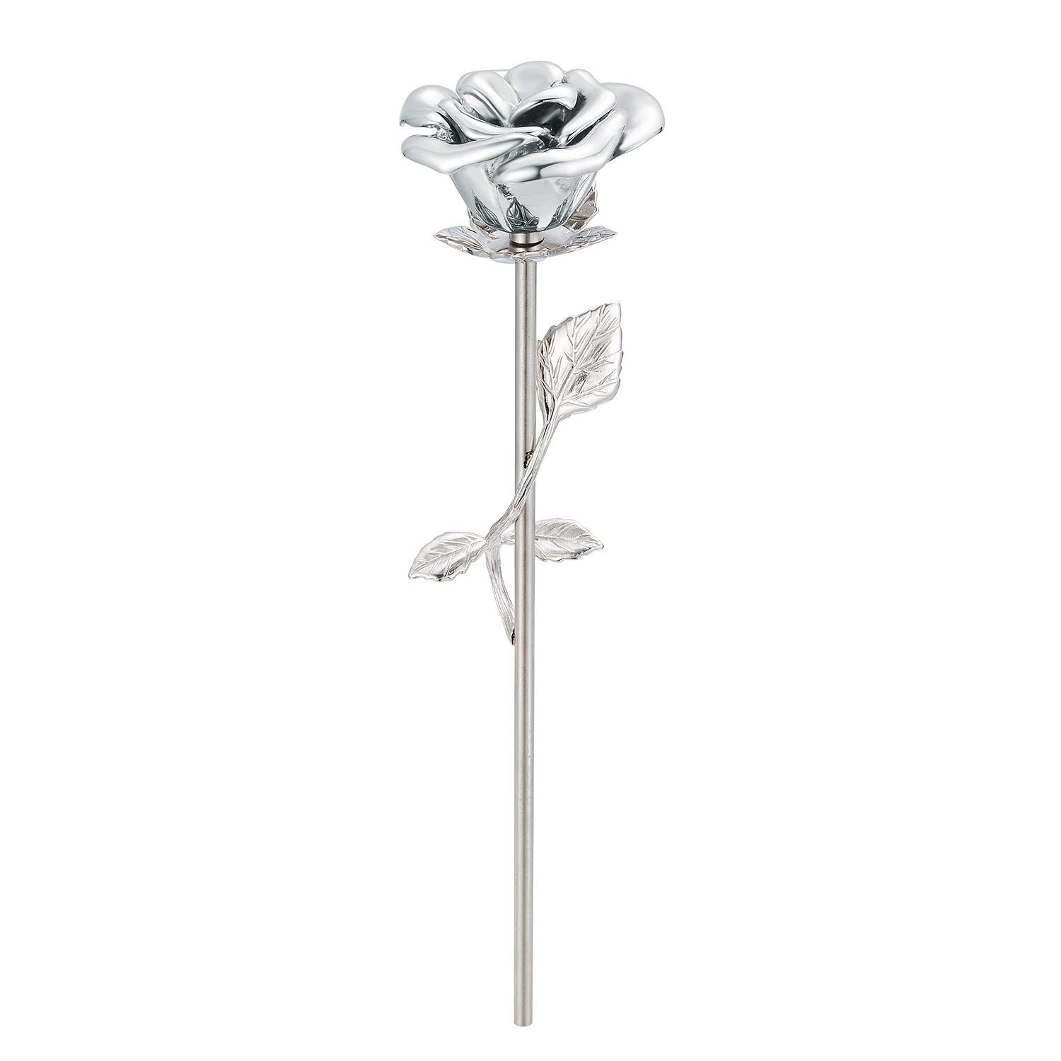 Stainless Steel Decorative Rose Flower Cremation Urns for Ashes-Human Pet Dog…
