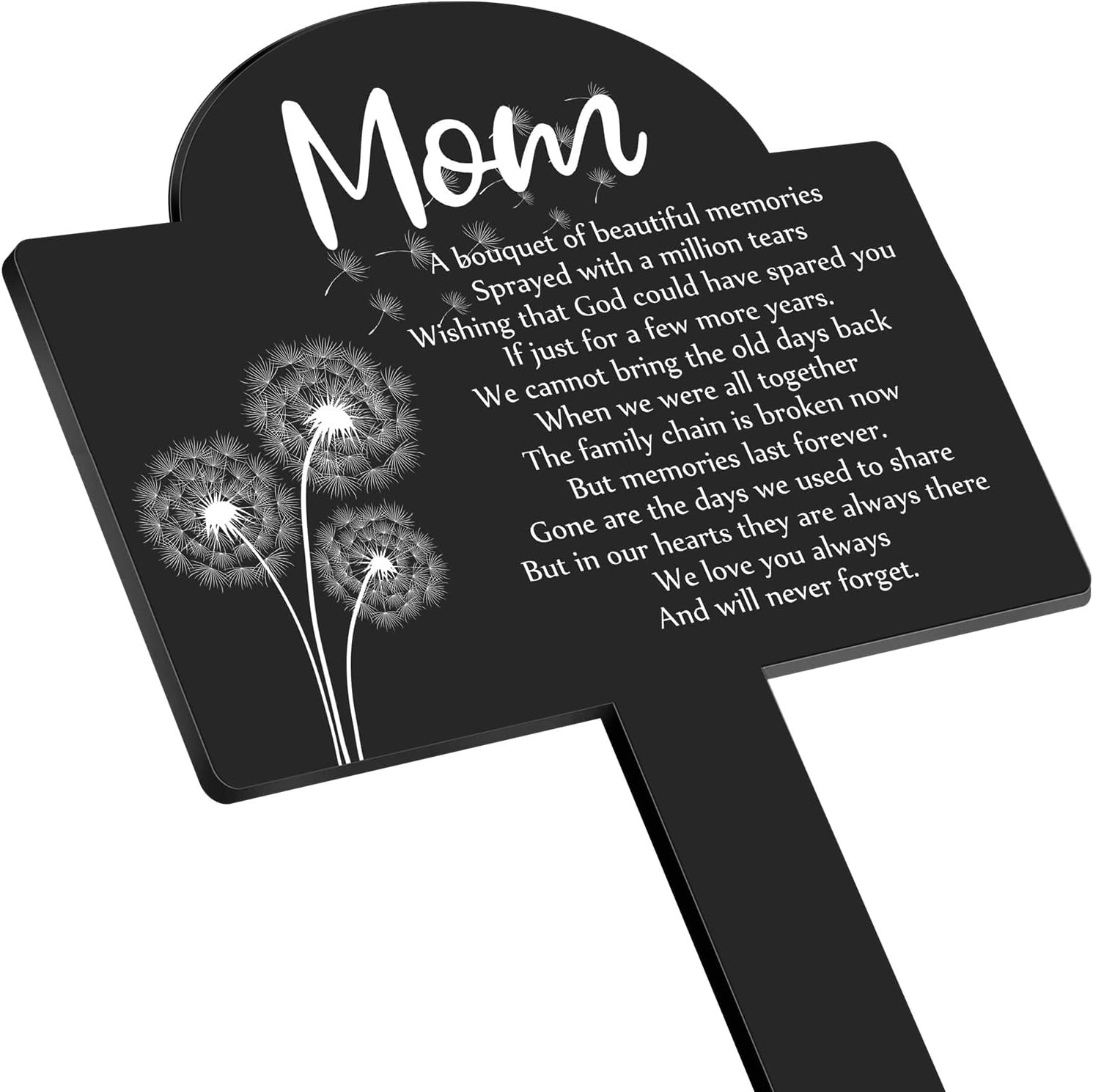 Cemetery Grave Decorations Acrylic Memorial Stakes Grave Stake Markers Sympathy