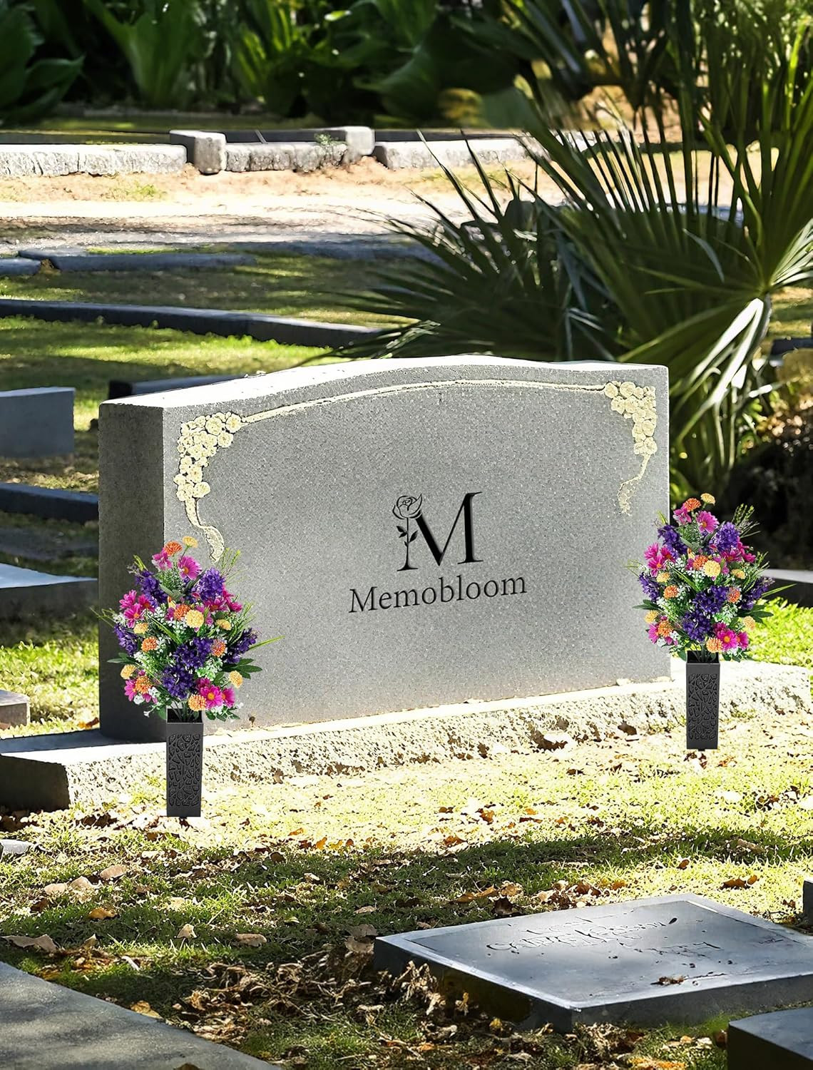 Artificial Cemetery Flowers for Grave: Memorial Day Flowers for Cemetery – Outdo