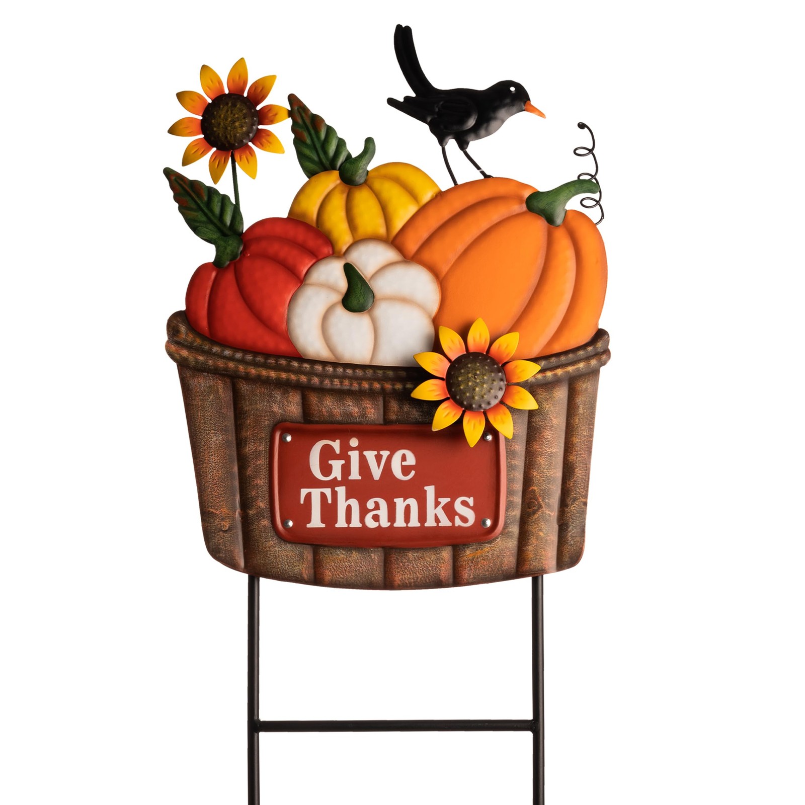Fall Outdoor Decor, Pumpkin Fall Garden Decorations, Autumn Metal Yard Signs …