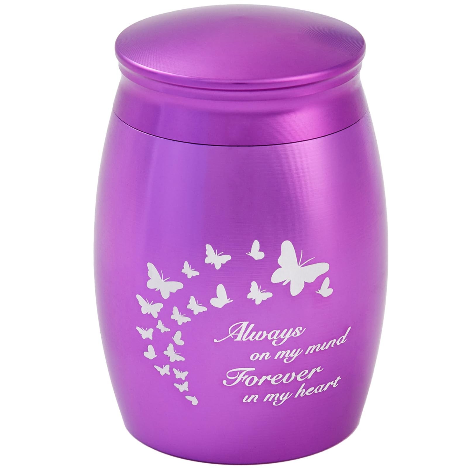 Purple Small Cremation Urns for Human Ashes Keepsake, 2.67 Inches Mini Butter…