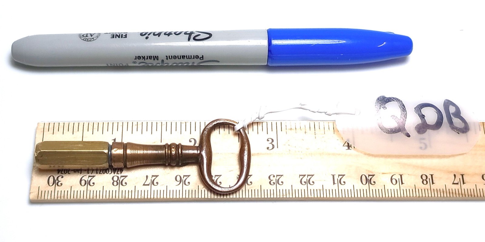 Brass Pocket Casket Key / Keychain Coffin Key