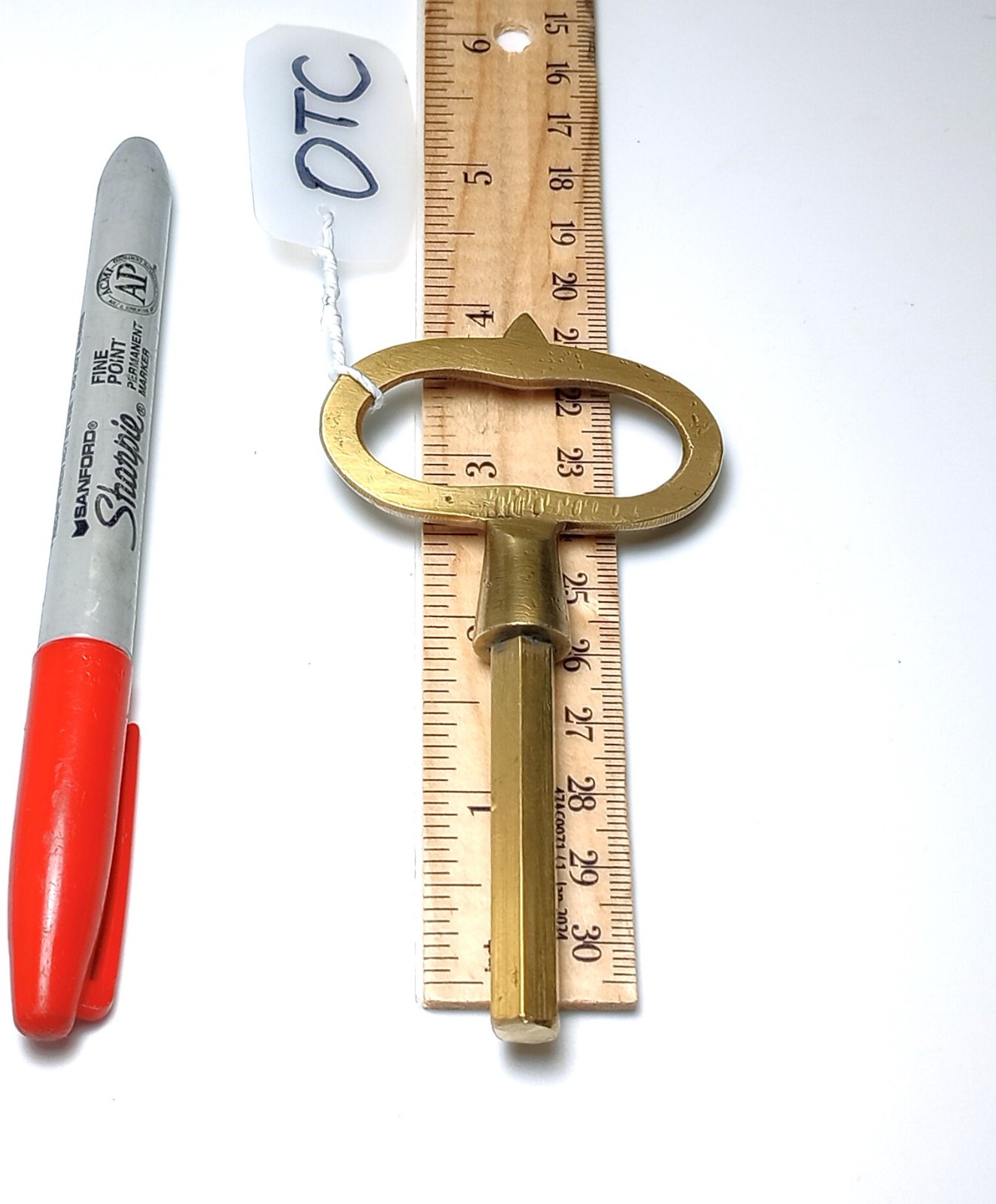 Brass Pocket Casket Key / Coffin Key