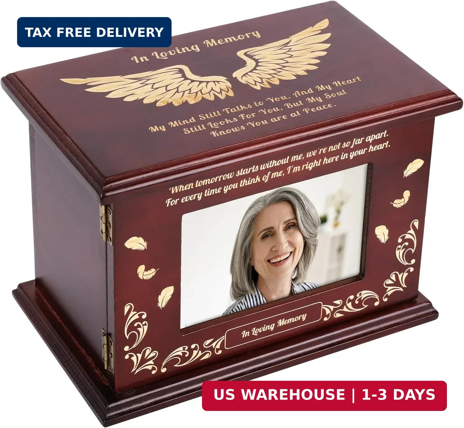 Cremation Urns for Adult Human Ashes Male or Female, Funeral Urns for Ashes with