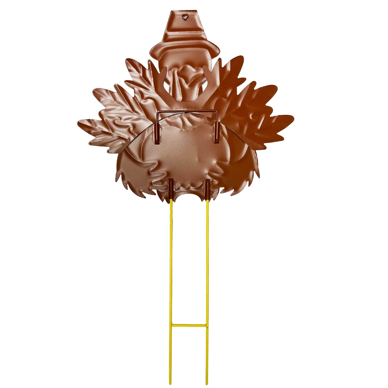 Autumn Metal Garden Stakes, Fall Harvest Thanksgiving Metal Pumpkin Welcome S…