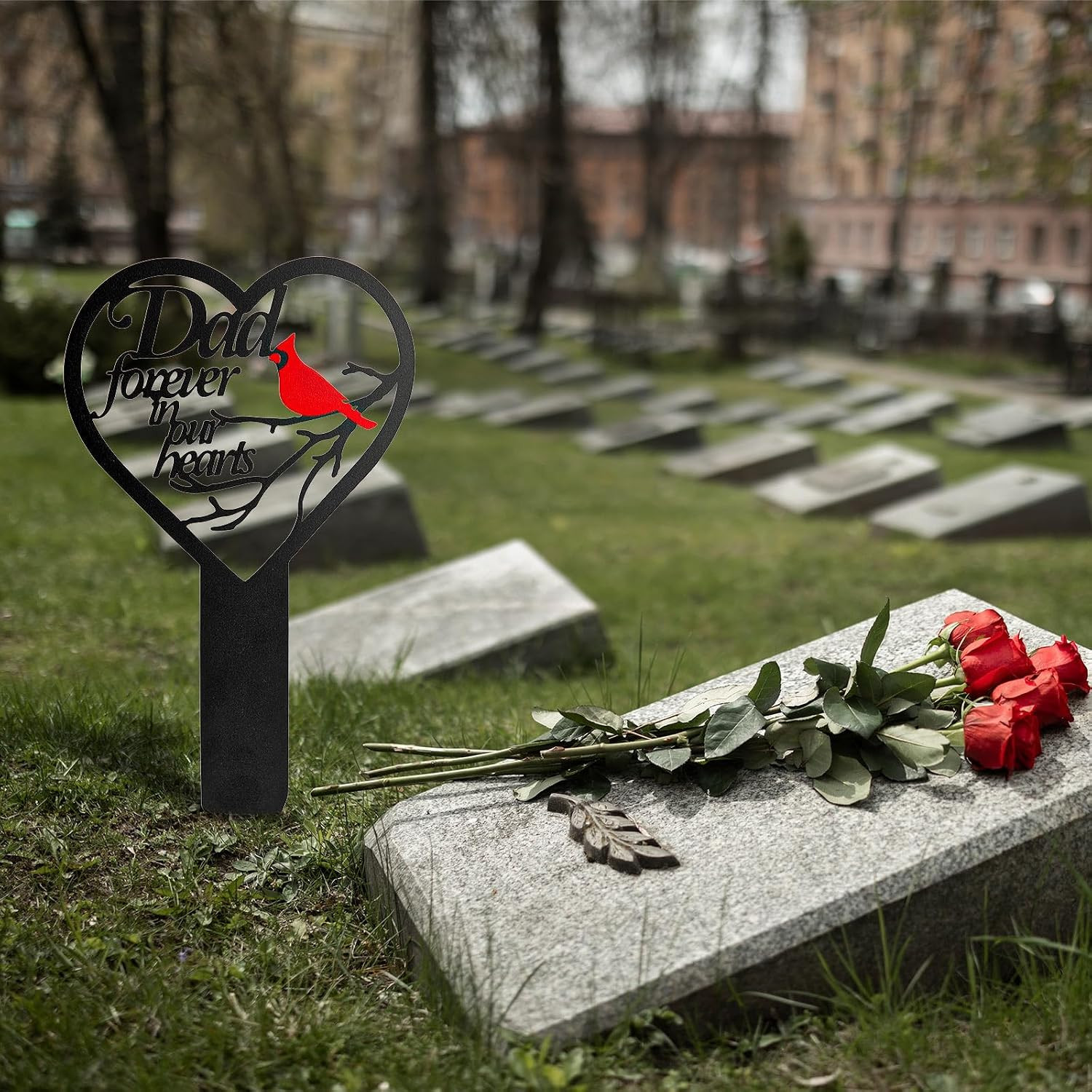 Grave Decorations for Cemetery, Cemetery Decorations for Dad Grave, Memorial Gra