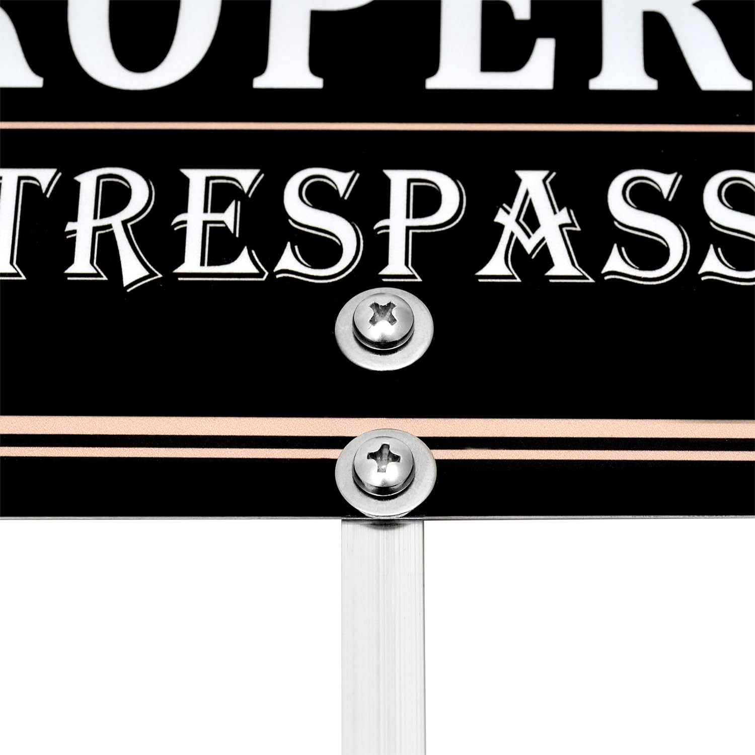 27.5″ Aluminum Yard Sign Stake with Hardware for Ground Installation