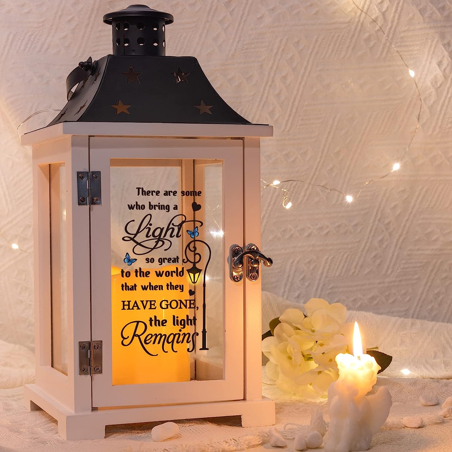 Memorial Lantern, Unique Sympathy Gift, Memorial Gift for Loss of Loved One, Mot