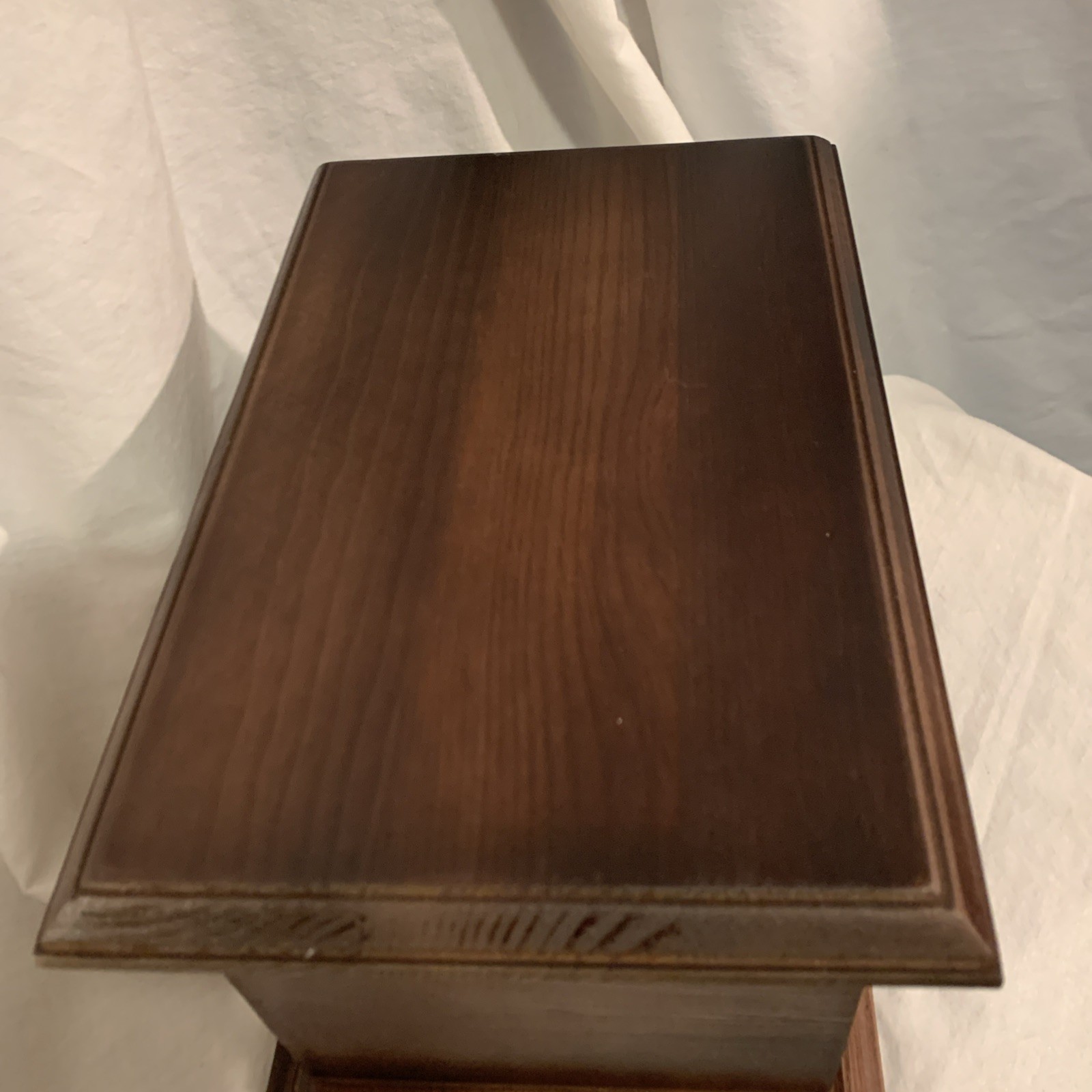 Memorial Urn Cremation Ashe Dark Pine Handmade Pet Cat Dog Mom Dad Son Daughter