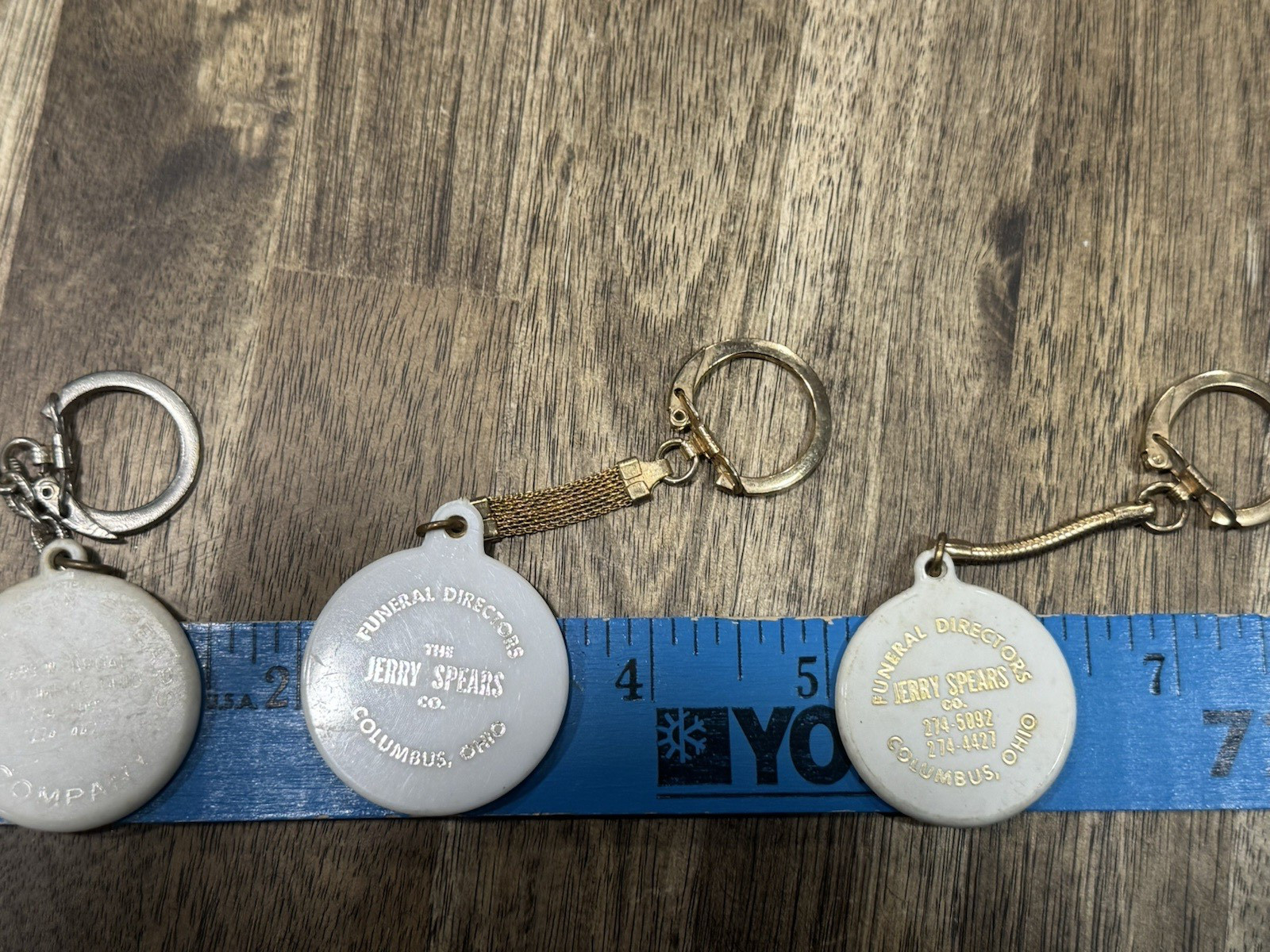 3 Funeral Director Key Chains Columbus Ohio