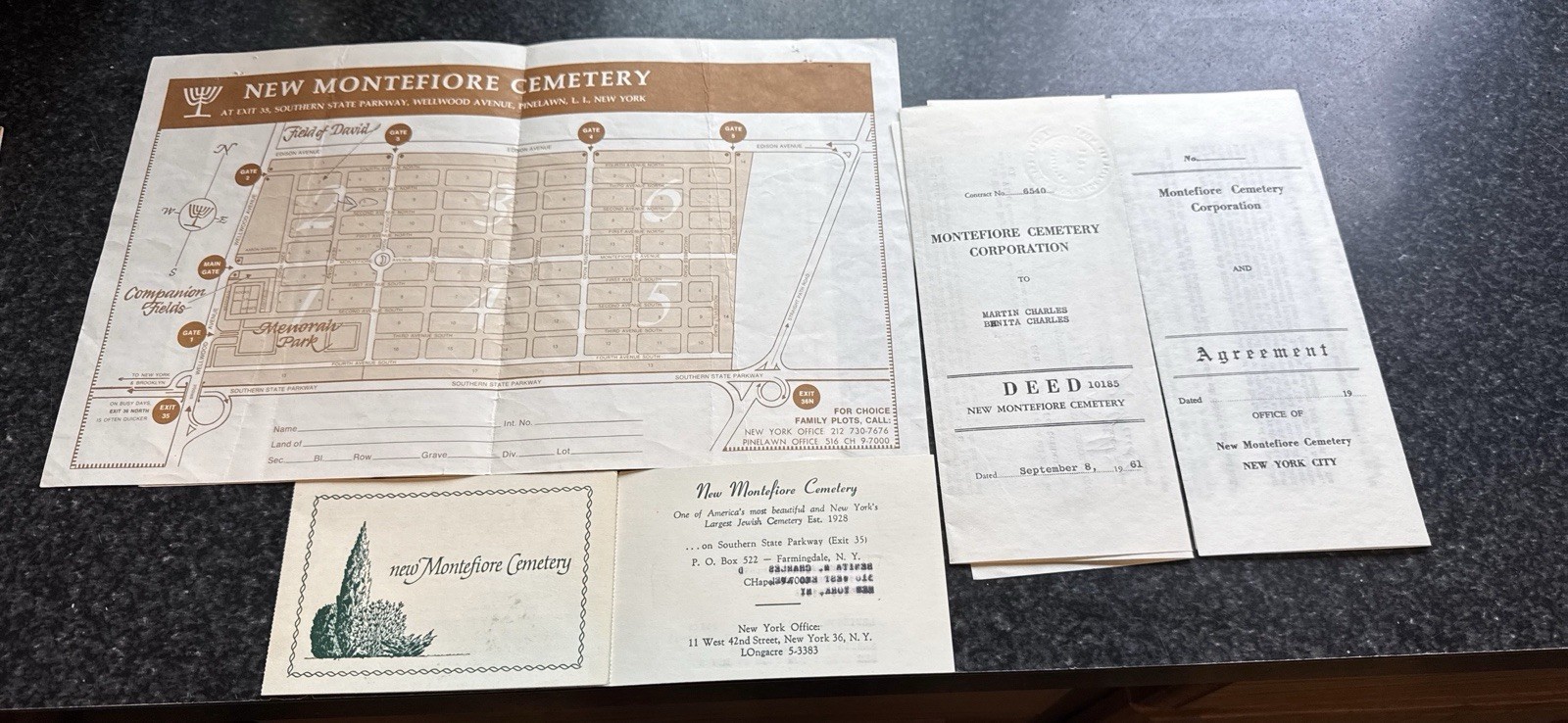 Two Burial Plots New Montefiore Cemetery New York Sec.2 BL 5 ROW 2 GR 25 & 26