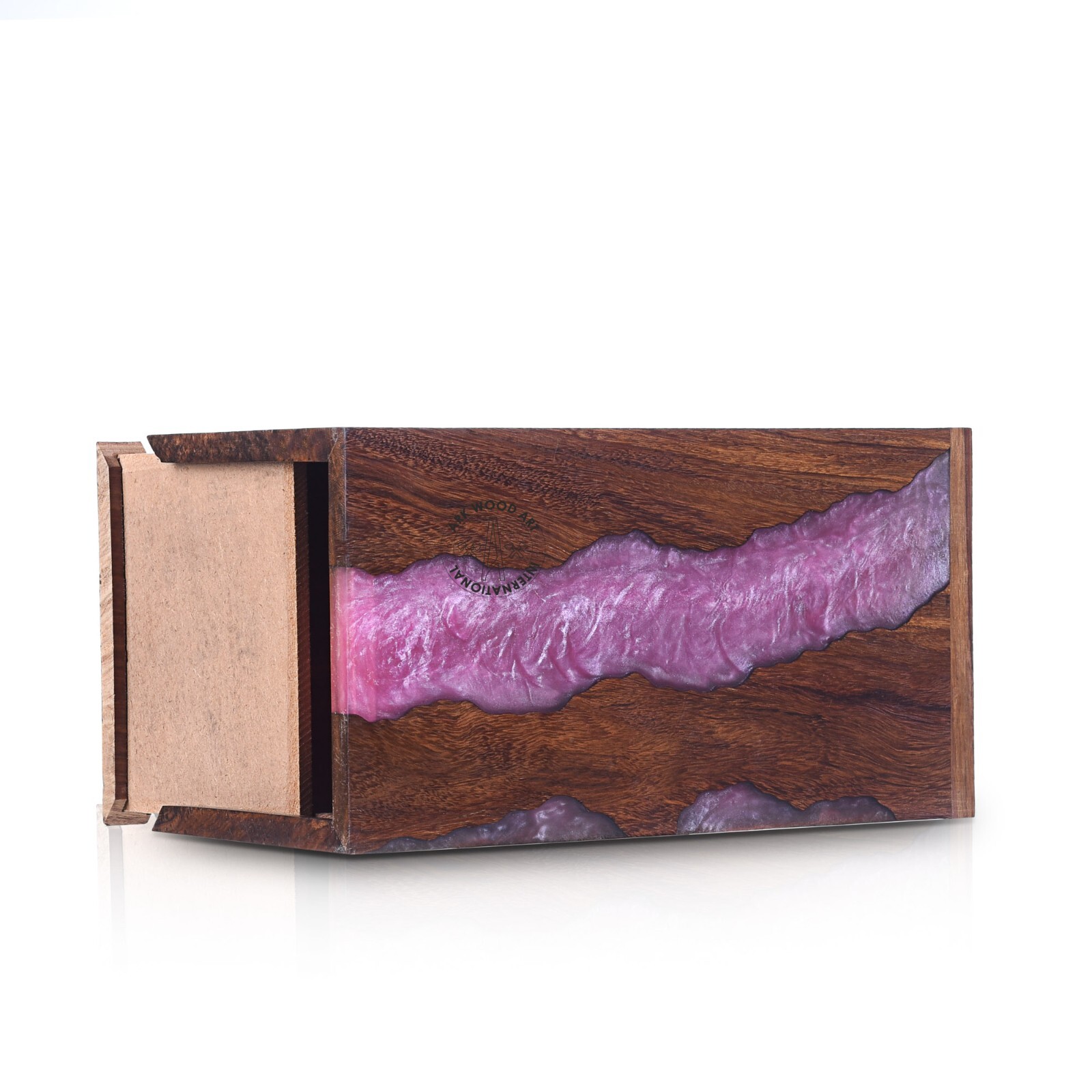 Cremation Urn for Human Ashes & Burial Urns Epoxy & Resin Wood – Female/Male Gif