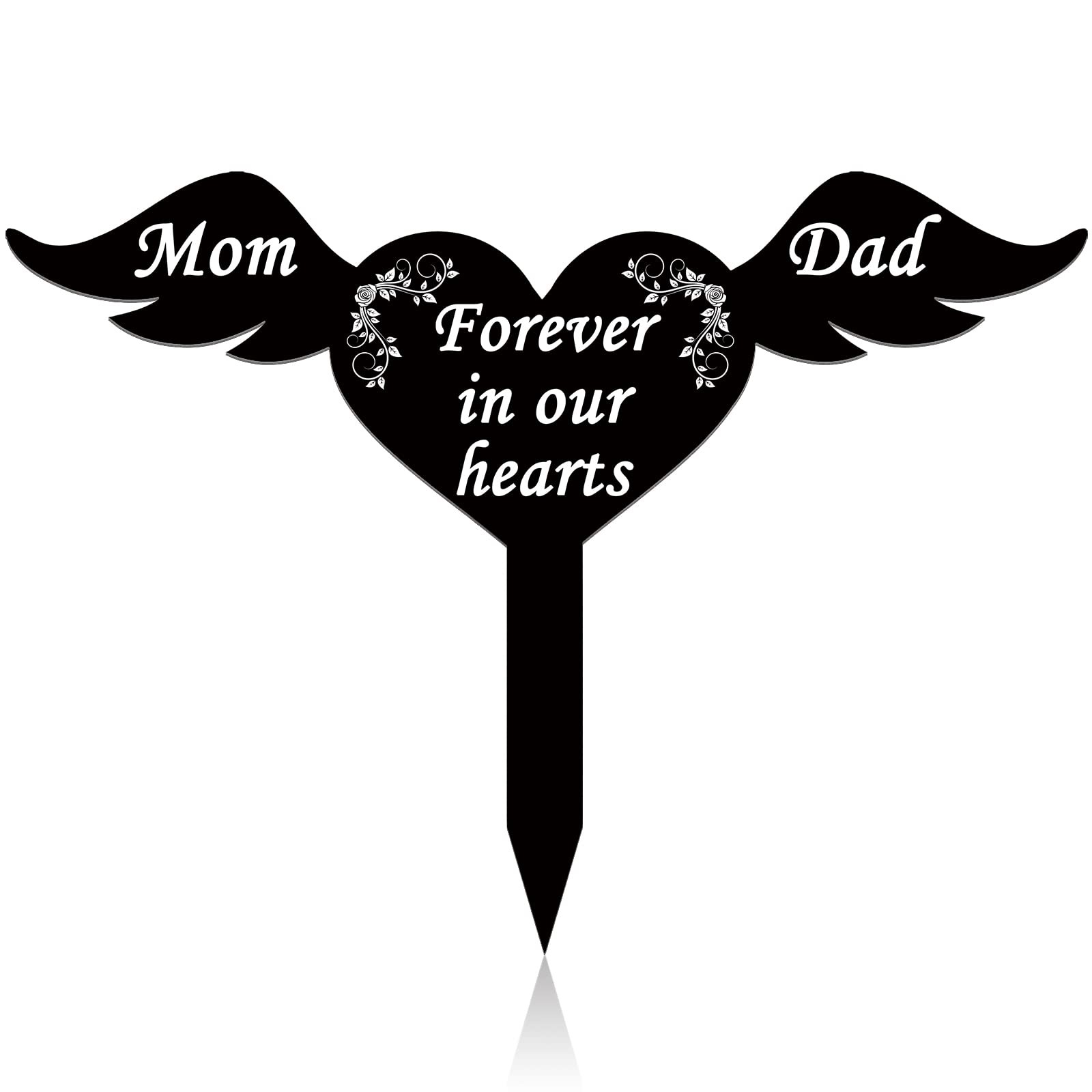 Mothers Day Memorial Grave Plaque Stake Waterproof Sympathy Marker for Garden