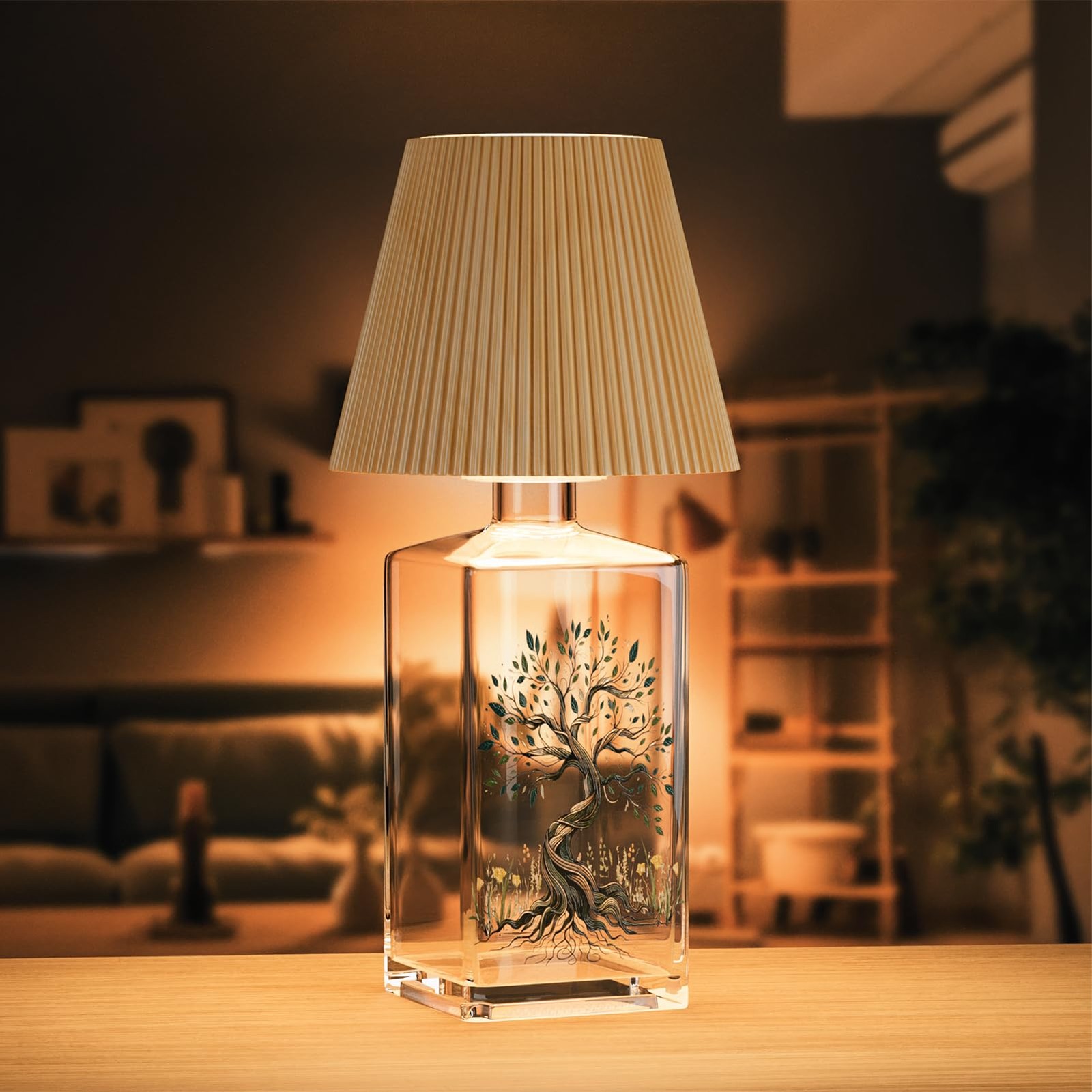 SOITIS Glass Large Urn for Human Ashes, Keepsake Big Urn for Ashes Memorial D…