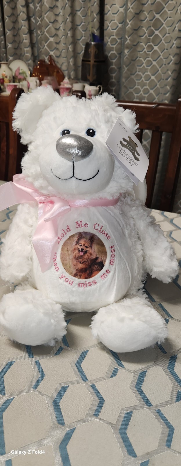 Memorial Angel Bear is fully washable. You can put ashes in them