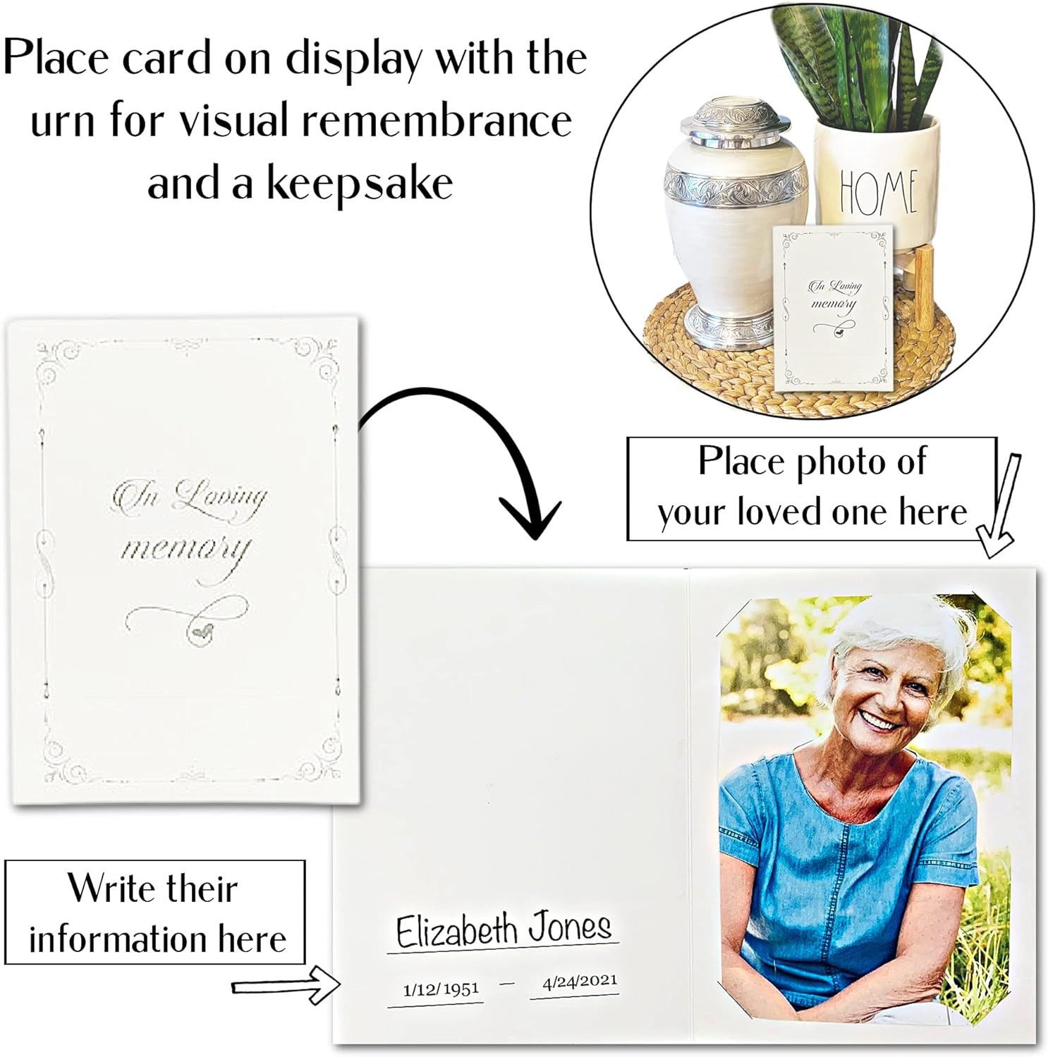 Large Cremation Urn for Ashes – Pearl White or Violet Urns for Mom, Dad, Husband