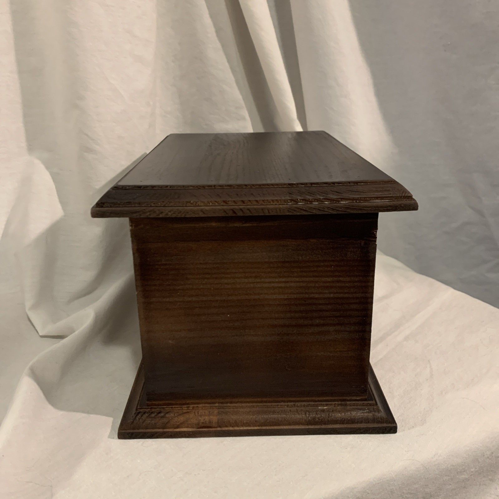 Memorial Urn Cremation Ashe Dark Pine Handmade Pet Cat Dog Mom Dad Son Daughter