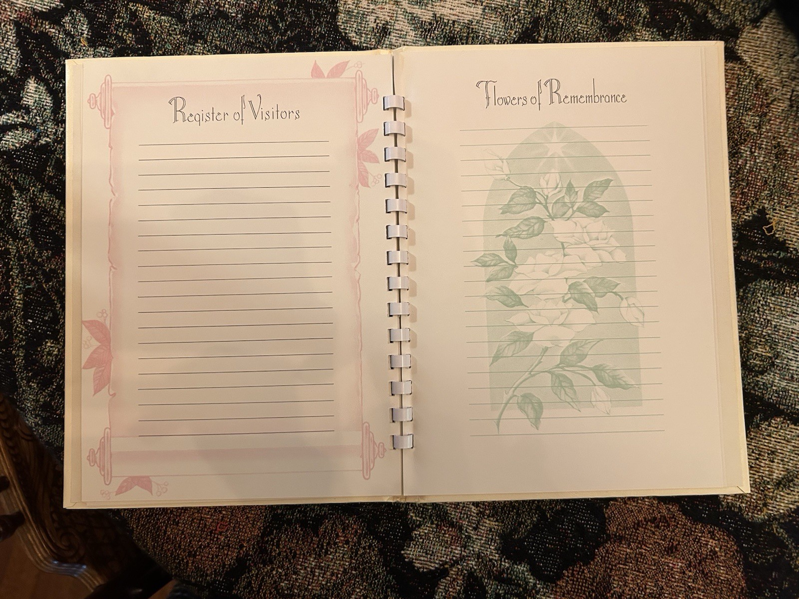Catholic Funeral Register Book With Box