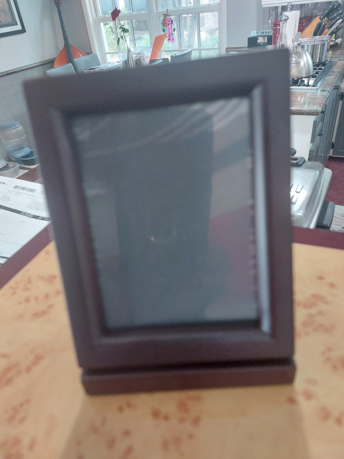 New Unused Cherrywood Cremation Box Urn Keepsake Person Kit & Picture Frame