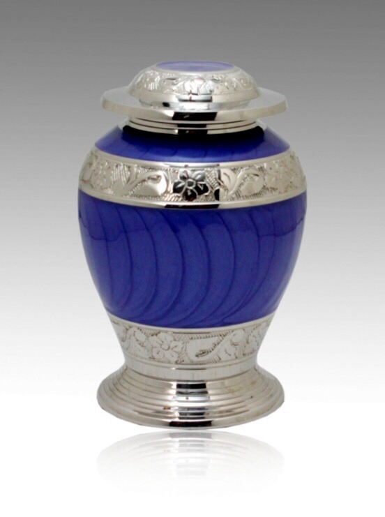 Avondale Purple and Silver Infant Cremation Urn ~ Free Shipping