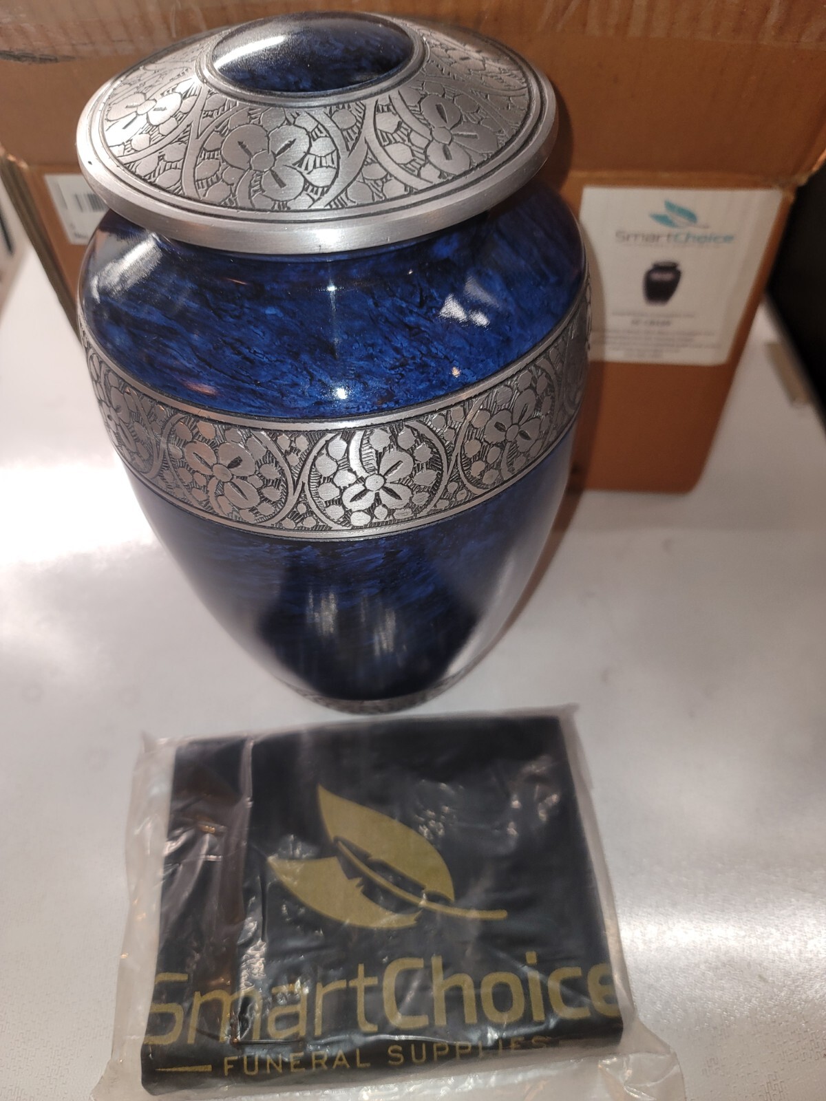 SmartChoice SC-CB105 Blue Classic 10.5″ Cremation Urn