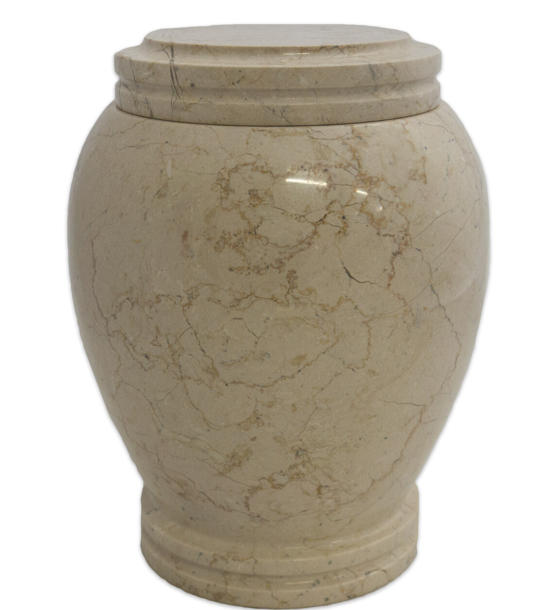 Everlasting Natural Beige Marble Cremation Urn for Ashes (Full Size/Adult)